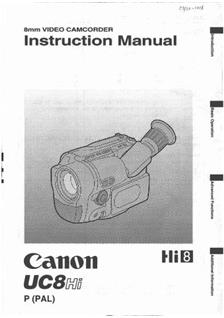 Canon UC 8 Hi manual. Camera Instructions.